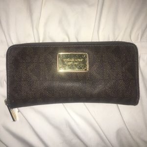 Michael Kors brown logo wallet